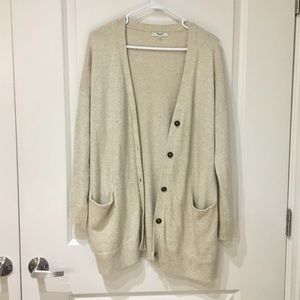 Madewell Kent Cream Long Cardigan Sweater Size XS